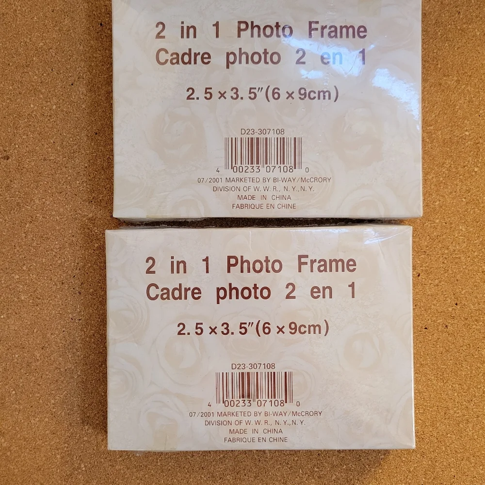 Victorian Look Picture Frames ~ NIB/NWT ~ 2 Packs  ~ 2.5